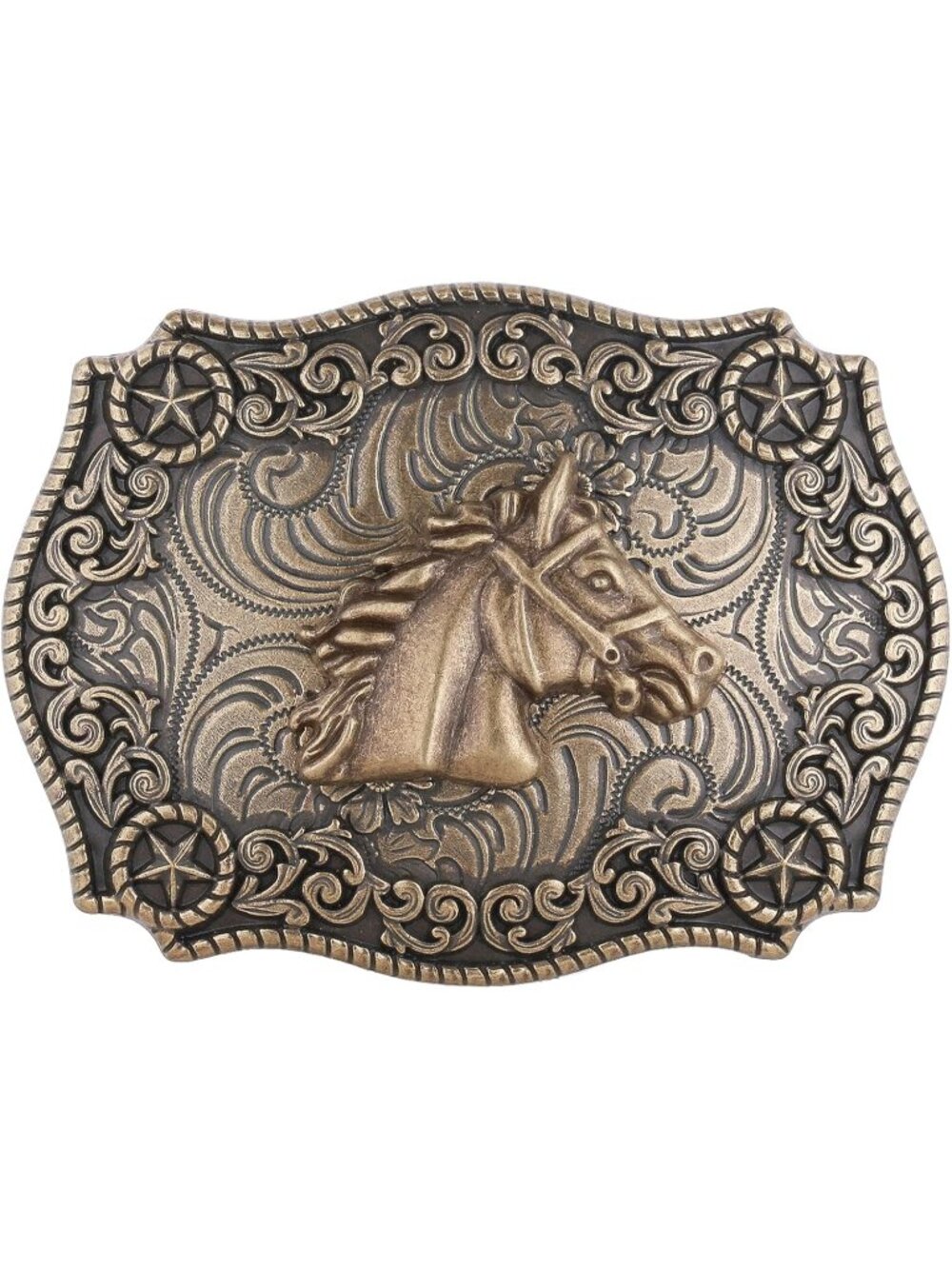 Women Horse Head Western Buckle American Eagle Horse Belt
